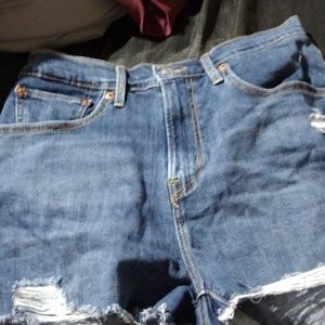 Levi women's high rise shorts